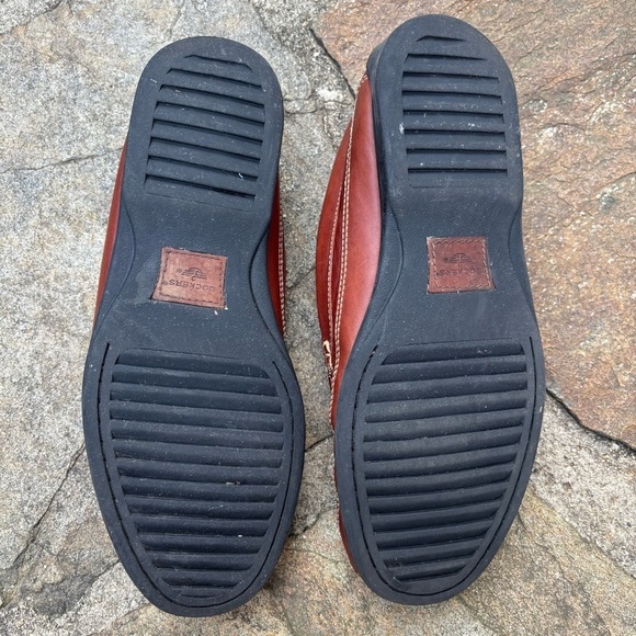 Dockers Brown Leather Slip-On Loafers - Picture 7 of 8